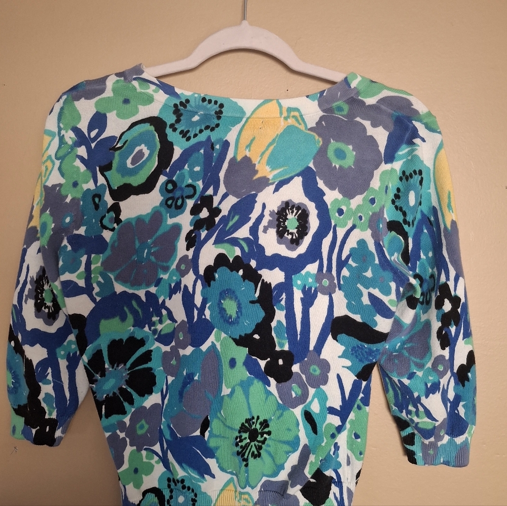 Designers Original Floral Button-Front Women's Cardigan PM - Picture 6 of 6